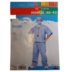 Doctor 5 piece Halloween Costume Set XL Worn Once